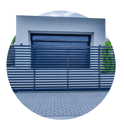 immagine di un garage visto da fuori