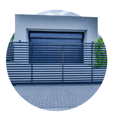 immagine di un garage visto da fuori