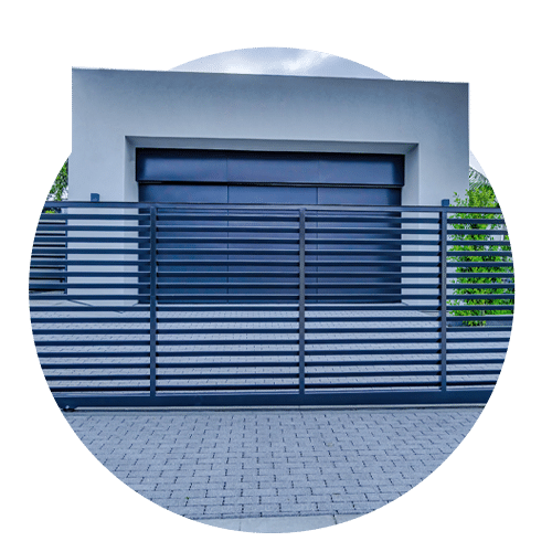 immagine di un garage visto da fuori